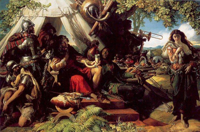 Maclise, Daniel King Cophetua and the Beggarmaid Norge oil painting art